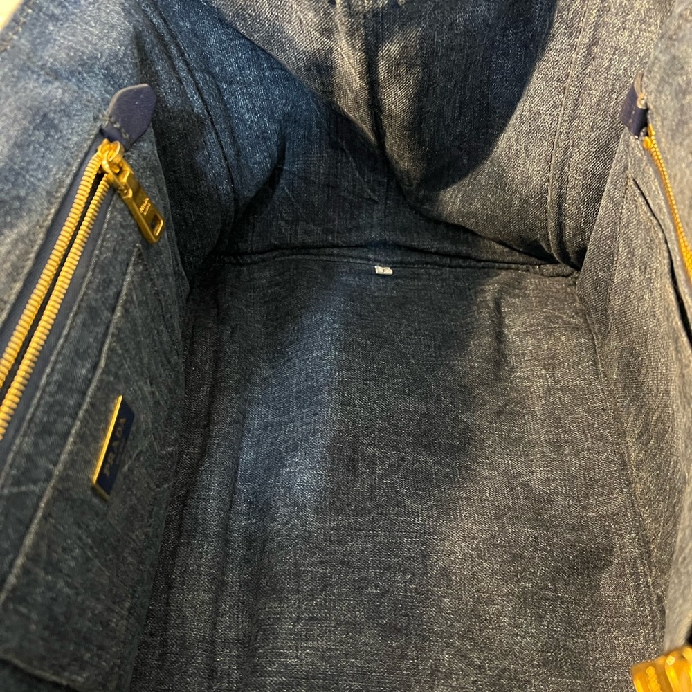 Prada Denim Tote/Shoulder Bag - Picture 9 of 12